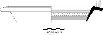 Line drawing of a ceramic vessel profile