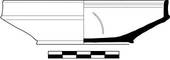 Line drawing of a ceramic vessel profile